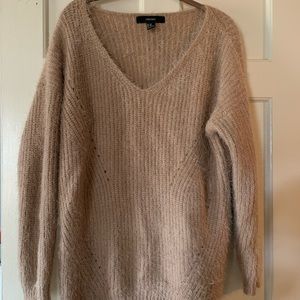 Fuzzy oversized sweater